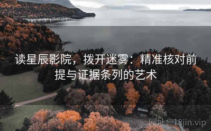 读星辰影院,拨开迷雾:精准核对前提与证据条列的艺术 读星辰影院,拨开迷雾:精准核对前提与证据条列的艺术